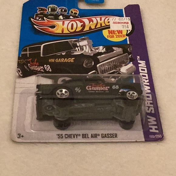 Hot Wheels ~ '55 Chevy Bel Air Gasser ~ HW Showroom ~ Set of 2 Black Gold - Picture 7 of 15